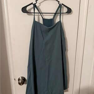 Teal Sleeveless Dress/ shorts under dress